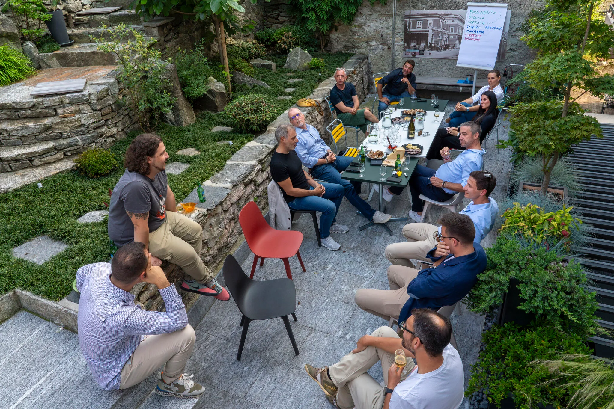 Training di Leadership nel giardino di Casa Emma